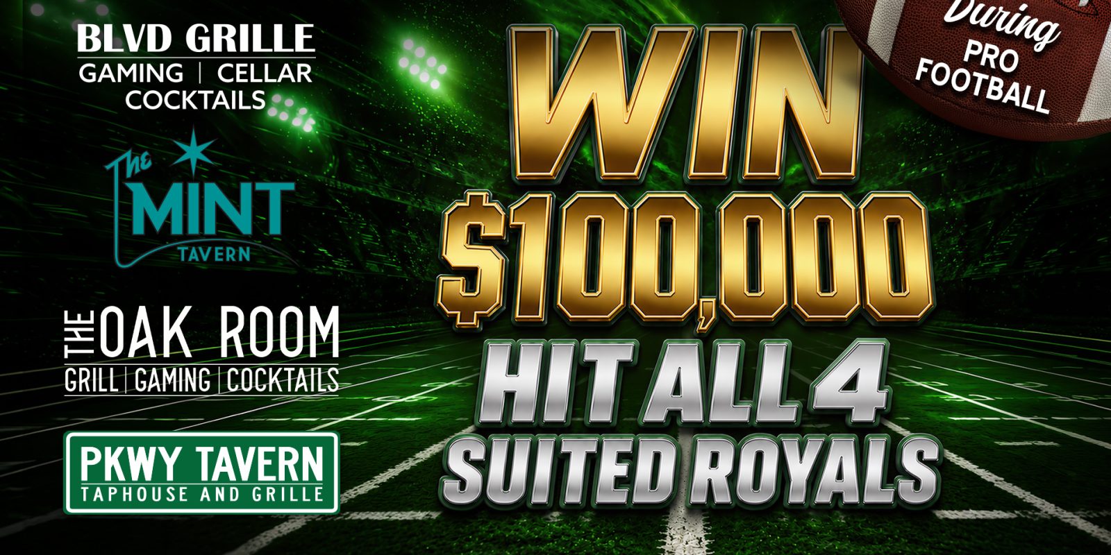 FINE Entertainment Launches $100,000 Royal Flush Promotion for Pro Football Season