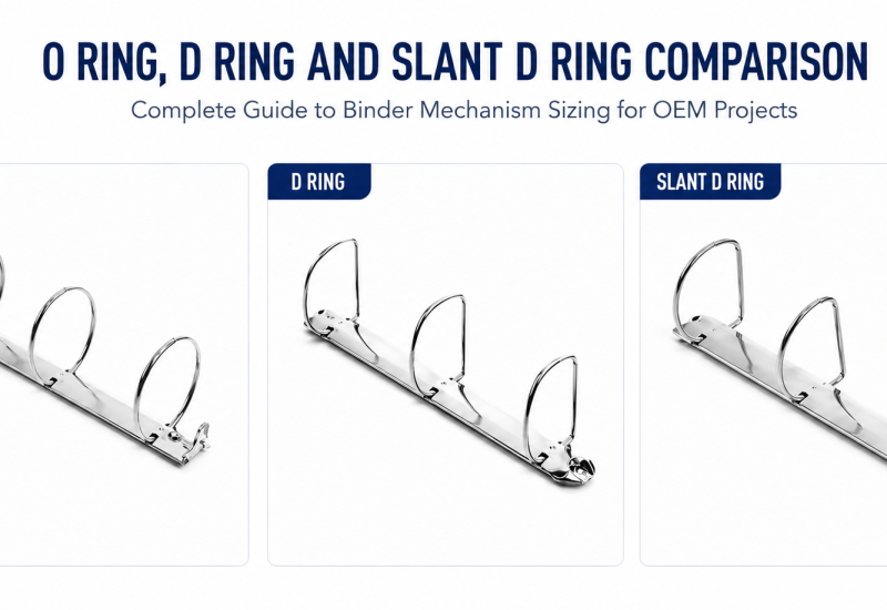 Complete Guide to Binder Mechanism Sizing: O Ring, D Ring and Slant D Ring Dimensions for OEM Projects